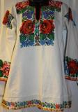 Hand embroidered, beaded, Ukrainian blouse. Biserova zhinocha sorochka